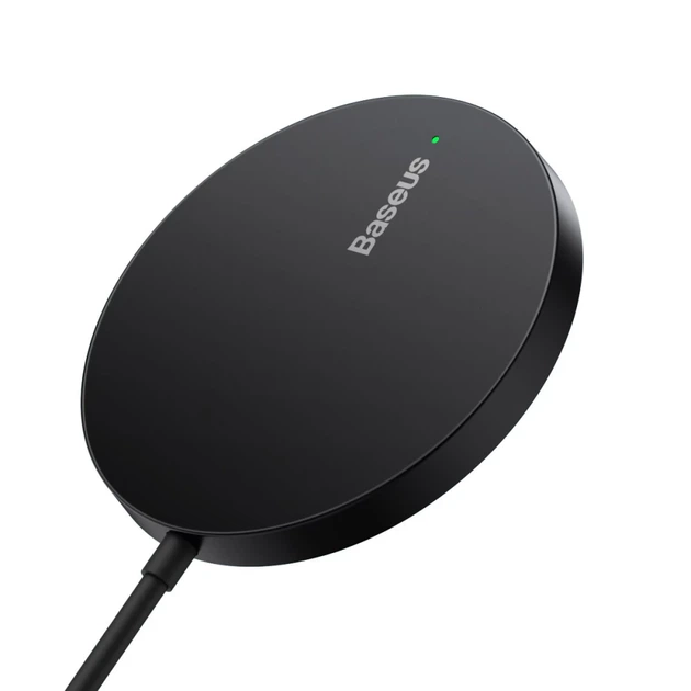 Беспроводное зарядное устройство Baseus Simple Mini 3 15W Black with MagSafe (CCJJ040001) - Фото 6 Беспроводное зарядное устройство Baseus Simple Mini 3 15W Black with MagSafe (CCJJ040001) - изображение 6
