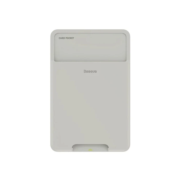 Магнитный кошелек Baseus Back Stick Silicone Card Bag Grey with MagSafe (ACKD-B0G) - изображение 3