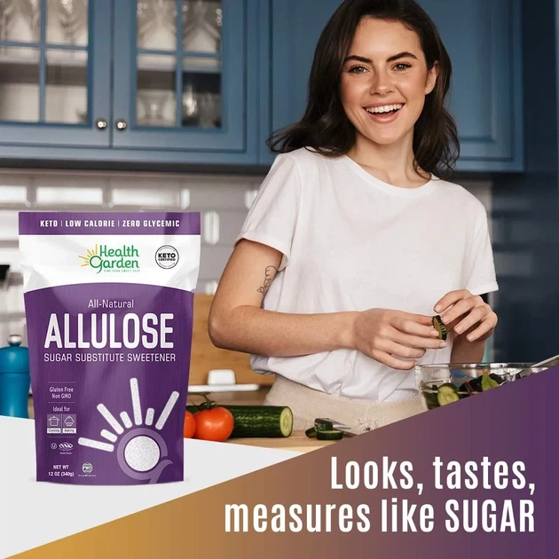 Цукрозамінник натуральна алюлоза Health Garden Allulose 1134 г - зображення 6