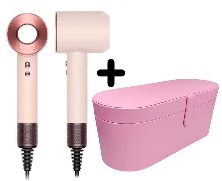 Фен для волос + Кейс для транспортировки Magic Hair на 1 насадку цвет: rose gold/сакура - изображение 8