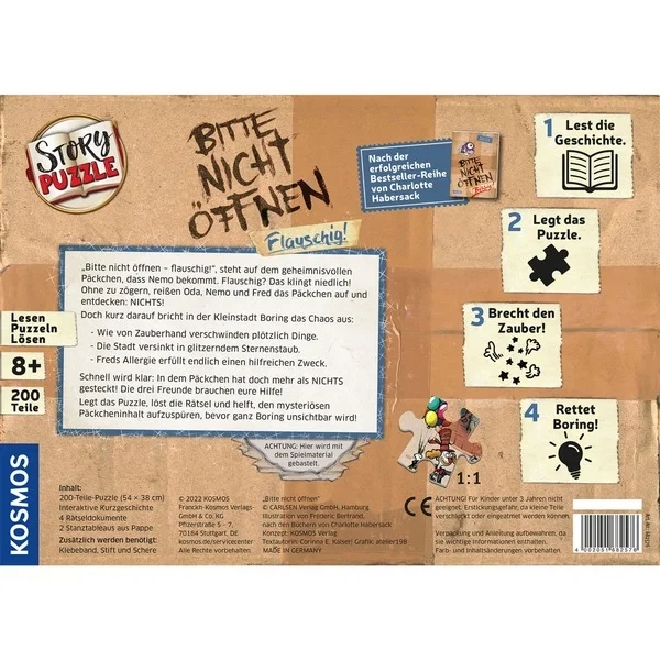 Puzzle Kosmos Proszę nie otwierać 54 x 38 cm 200 elementów 682576 (4002051682576) - obraz 2