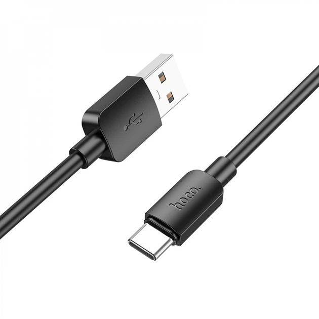 Кабель USB to Type-C 2.4A 1м Hoco X96 Black (785185) - Фото 1 Кабель USB to Type-C 2.4A 1м Hoco X96 Black (785185) - изображение 1