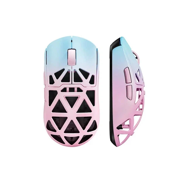 Ігрова бездротова миша з магнію MCHOSE Ax5 V2 / Bluetooth / 2,4G / PixArt PAW3950 / 8K / 42000DPI / Pink Blue / Рожево синя - зображення 2