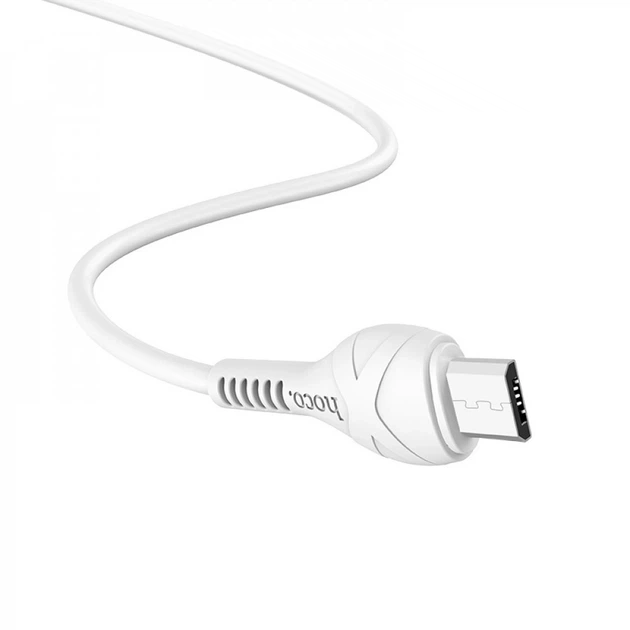 Кабель Micro USB 3A (1м) — Hoco X37 — White (750045) - Фото 2 Кабель Micro USB 3A (1м) — Hoco X37 — White (750045) - изображение 2