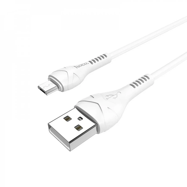 Кабель Micro USB 3A (1м) — Hoco X37 — White (750045) - Фото 4 Кабель Micro USB 3A (1м) — Hoco X37 — White (750045) - изображение 4