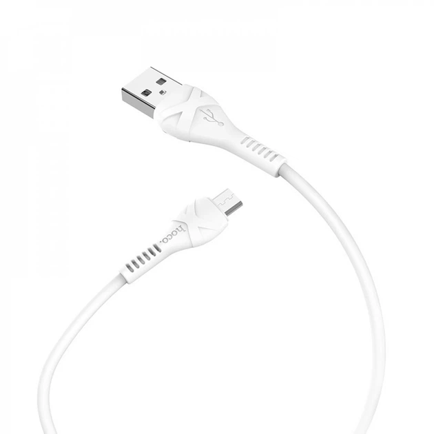 Кабель Micro USB 3A (1м) — Hoco X37 — White (750045) - Фото 5 Кабель Micro USB 3A (1м) — Hoco X37 — White (750045) - изображение 5