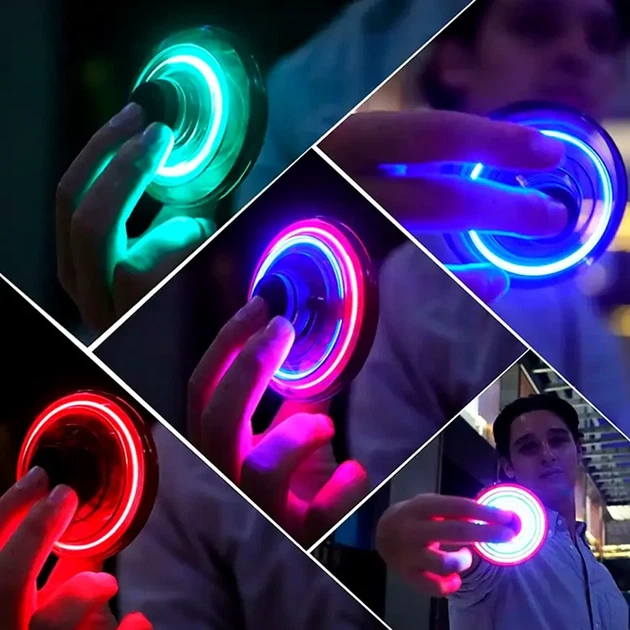 Літаючий спіннер FLY з LED підсвічуванням та зарядкою від USB 250 мА червоний розмір 8х4 см іграшка для дітей - Фото 2 Літаючий спіннер FLY з LED підсвічуванням та зарядкою від USB 250 мА червоний розмір 8х4 см іграшка для дітей - зображення 2