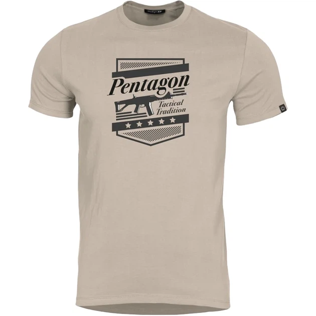 Футболка Pentagon Ageron T-Shirt ACR L Khaki - Фото 1 Футболка Pentagon Ageron T-Shirt ACR L Khaki - изображение 1