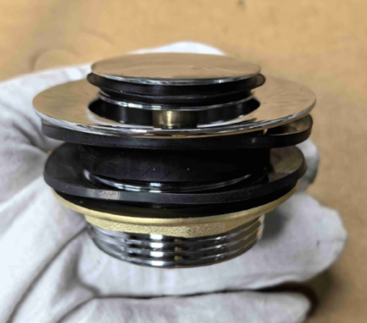 Донний клапан для ванни Koer PW-06-01 1 1/2'' автоматичний СLICK-СLACK (Колір хром) (KR5799) ( 10645 ) - зображення 12