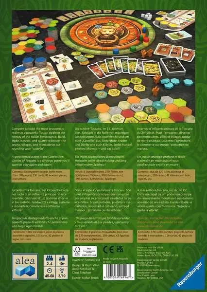 Gra planszowa Ravensburger Alea The Castles of Tuscany (edycja angielska) (4005556269167) - obraz 3