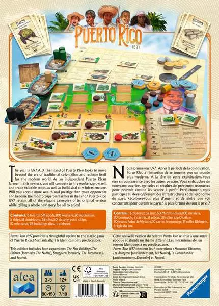 Настільна гра Ravensburger Alea Puerto Rico (англійська версія) (4005556273485) - зображення 3