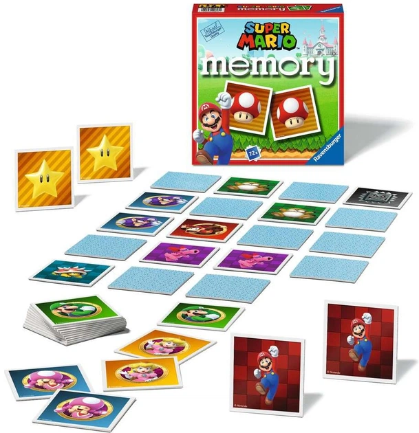 Настільна гра Ravensburger Super Mario Memory (англійська версія) (4005556208272) - зображення 3