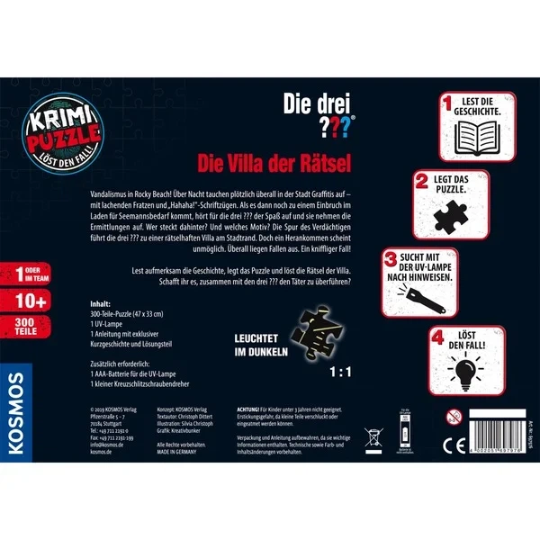 Puzzle Kosmos Rezydencja zagadek 32.8 x 23.5 x 4 cm 300 elementów 697976 (4002051697976) - obraz 2