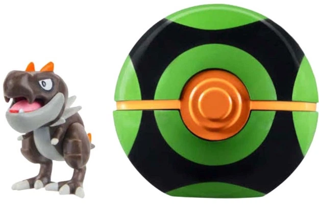Zestaw zabawek Jazwares Pokemon Clip 'n' Go Figurka Tyrunt i Dusk Ball (191726757849) - obraz 2