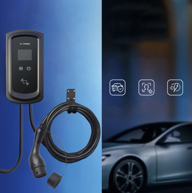 Автомобільна зарядна станція iDome ID-70ID-7000S EV із LCD дисплеєм - зображення 2