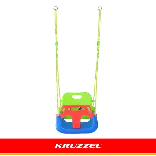 Дитяча гойдалка 3в1зелено-блакитна Kruzzel 27358 - зображення 4