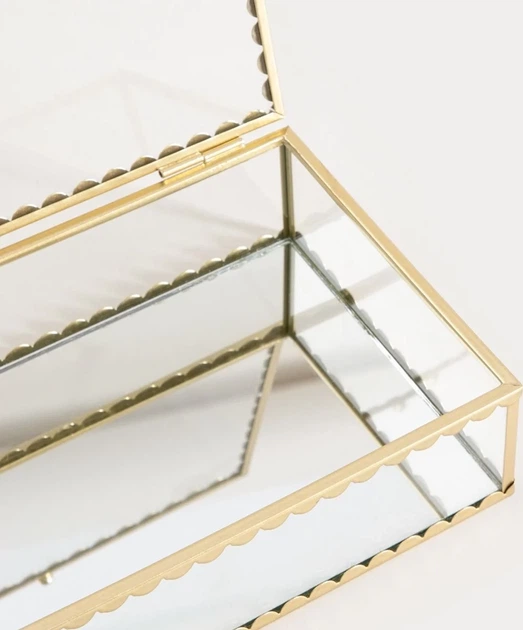 Шкатулка для прикрас Homla Grazia золотиста 18x13x5,5 см (5906496752544) - зображення 2