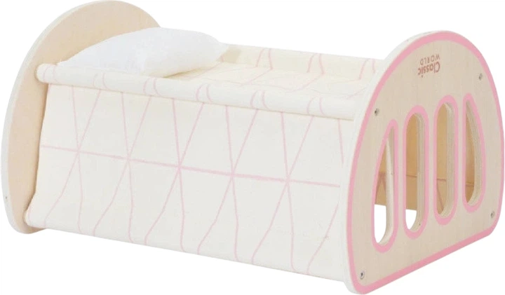 Ліжечко для ляльок Classic World Wooden Cradle 2 в 1 Дерев'яне 50547 (6971608442353) - зображення 2