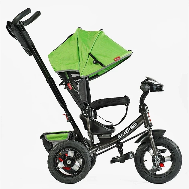 Детский трехколесный велосипед Best Trike 3390 34-820 надувные колеса, фара с USB пультом - Фото 2 Детский трехколесный велосипед Best Trike 3390 34-820 надувные колеса, фара с USB пультом - изображение 2