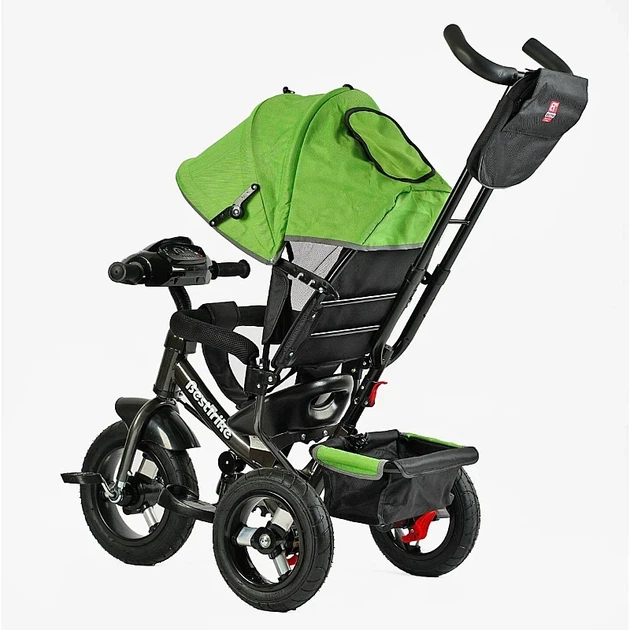 Детский трехколесный велосипед Best Trike 3390 34-820 надувные колеса, фара с USB пультом - Фото 3 Детский трехколесный велосипед Best Trike 3390 34-820 надувные колеса, фара с USB пультом - изображение 3