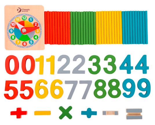 Розвиваючий ігровий набір Classic World Wooden Math Game 67 ел 54563 (6927049054563) - зображення 2