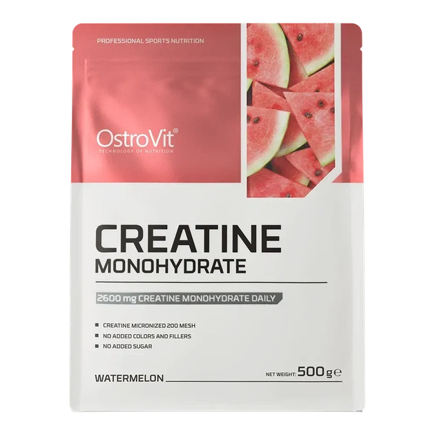 Креатин моногідрат OstroVit Creatine Monohydrate 500 г Кавун - Фото 2 Креатин моногідрат OstroVit Creatine Monohydrate 500 г Кавун - зображення 2