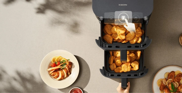 Мультипечь Xiaomi Smart Double Stack Air Fryer 12L Black - изображение 6