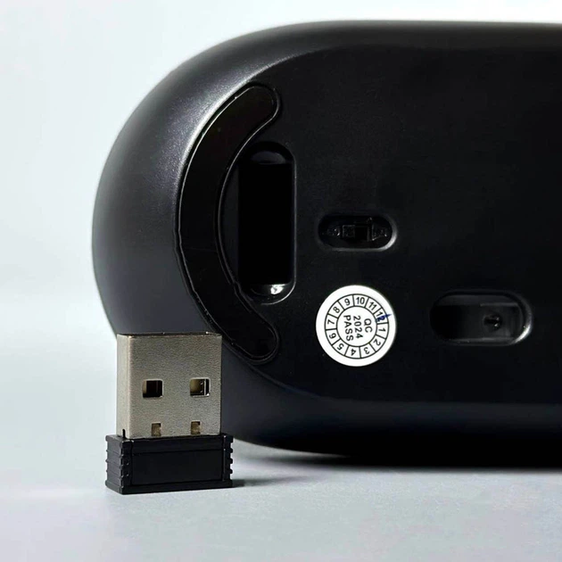 Беспроводная мышь Jedel WD133, BT5.0, 2.4G, 800-1600DPI, 400mAh, black - изображение 4