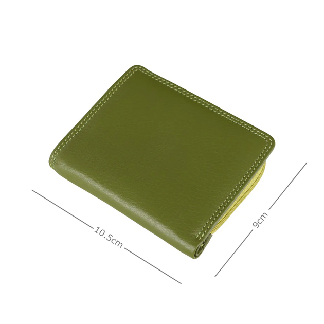 Жіночий шкіряний гаманець Visconti RB112 Chile (Lime Multi) - зображення 5