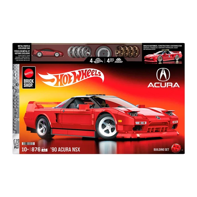 Машинка-конструктор Hot Wheels Brick Shop Elite Acura NSX 876