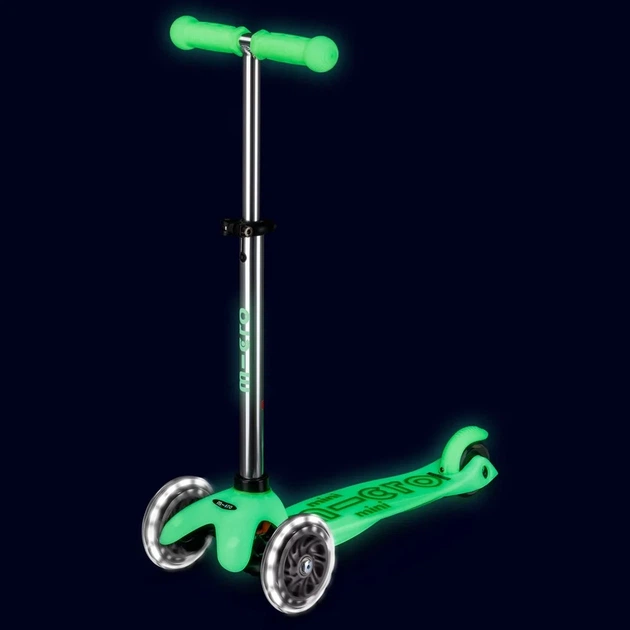 Самокат Micro Mini Deluxe Glow LED ледяной лайм (MMD216) - изображение 5
