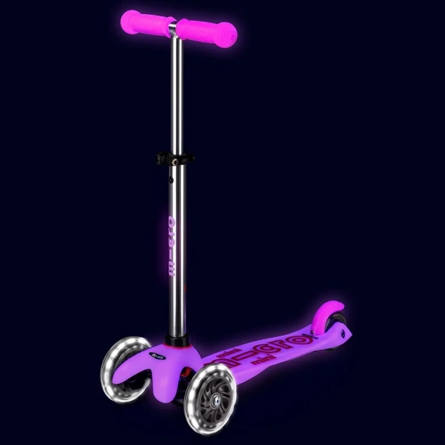 Самокат Micro Mini Deluxe Glow LED морозний рожевий (MMD217) - зображення 5