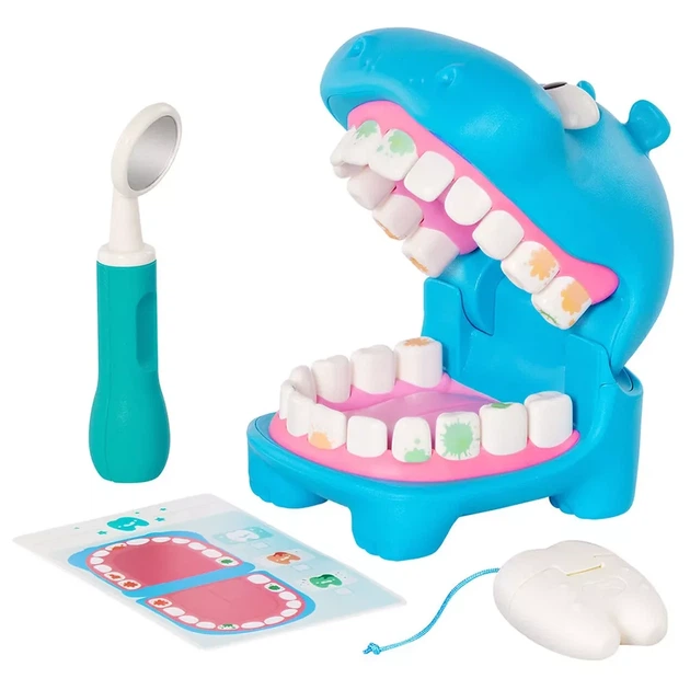 Игровой набор Battat Lite Бегемотик у стоматолога (BT1803Z) - изображение 5
