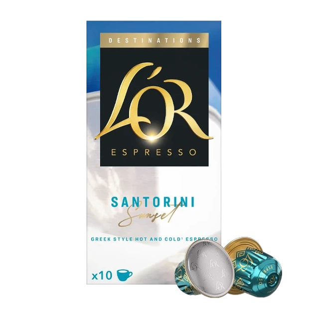 Кава в капсулах Nespresso L'OR Espresso Destinations Santorini Sunset 100% arabica 100 алюмінієвих капсул (Інтенсивність 7) - зображення 2