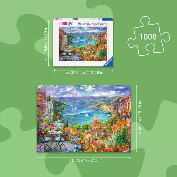 Пазл Ravensburger Сен-Тропе 1000 елементів 12001824 (4005555018247) - зображення 3