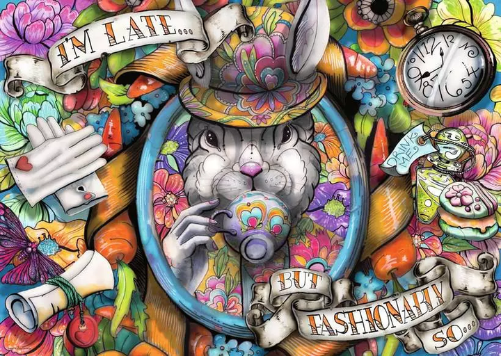 Puzzle Ravensburger Fashionably Late 1000 elementów 12001712 (4005555017127) - obraz 2