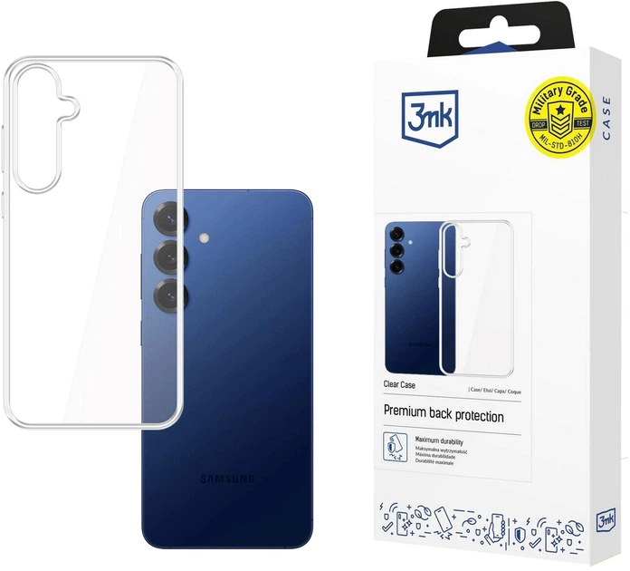 Etui 3MK Clear Case do Samsung Galaxy S25 FE Transparent (5903108673655) - obraz 1
