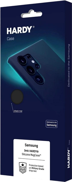 Панель 3MK HARDY Silicone MagCase для Samsung Galaxy S25 Edge Black (5903108651981) - зображення 2