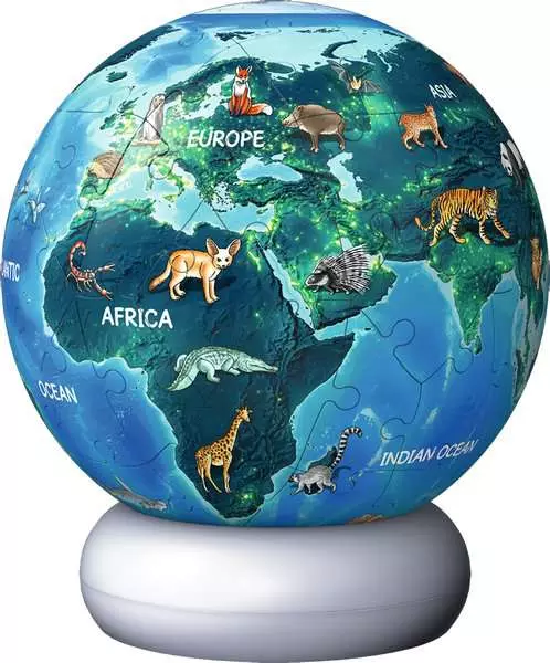 Пазл 3D Ravensburger Світна куля Земля 72 елементи 12008055 (4005555080558) - зображення 2