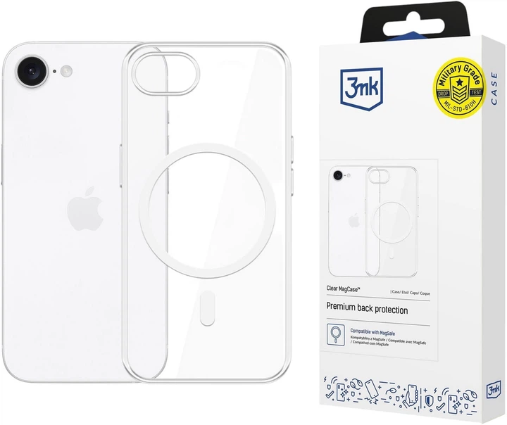 Панель 3MK Clear MagCase для Apple iPhone 16E Clear (5903108641890) - зображення 2