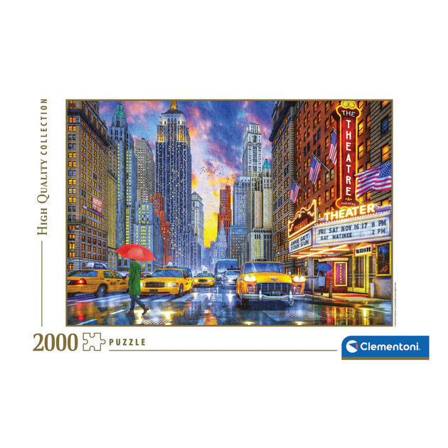 Пазл Clementoni: High Quality Collection — Rainy Manhattan / Дощовий Мангеттен (2000 елементів) — 32086 - зображення 2