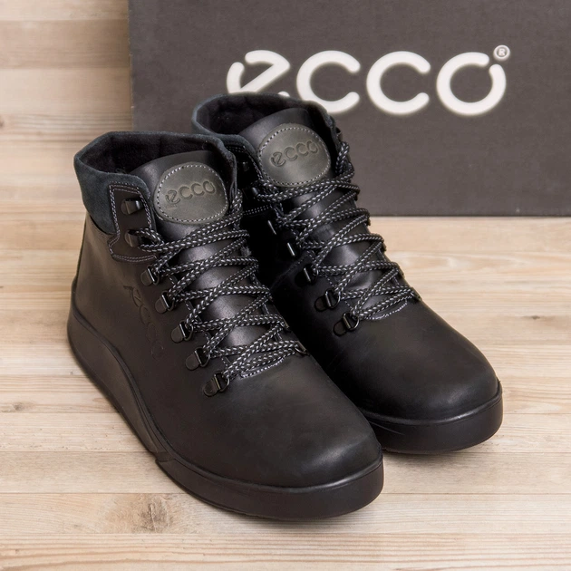 Зимние кожаные спортивные ботинки, кроссовки на меху Nubuck Black 41 (арт. 39113747) - изображение 4