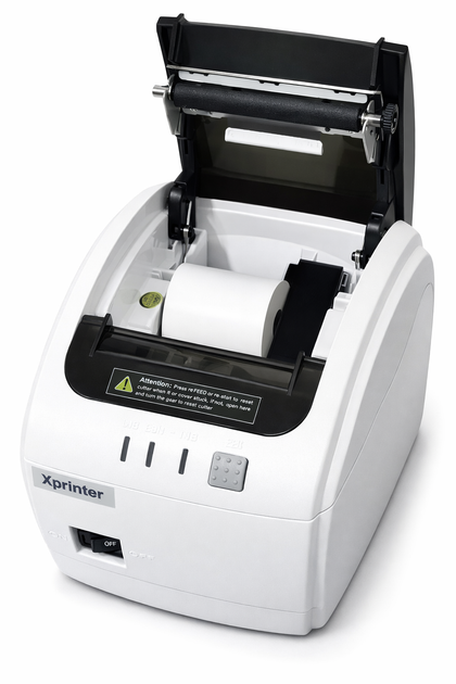 Принтер чеків Xprinter XP-Q260III WI-FI+USB білий новий дизайн wifi - Фото 2 Принтер чеків Xprinter XP-Q260III WI-FI+USB білий новий дизайн wifi - изображение 2