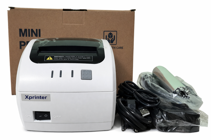 Принтер чеків Xprinter XP-Q260III WI-FI+USB білий новий дизайн wifi - Фото 3 Принтер чеків Xprinter XP-Q260III WI-FI+USB білий новий дизайн wifi - изображение 3