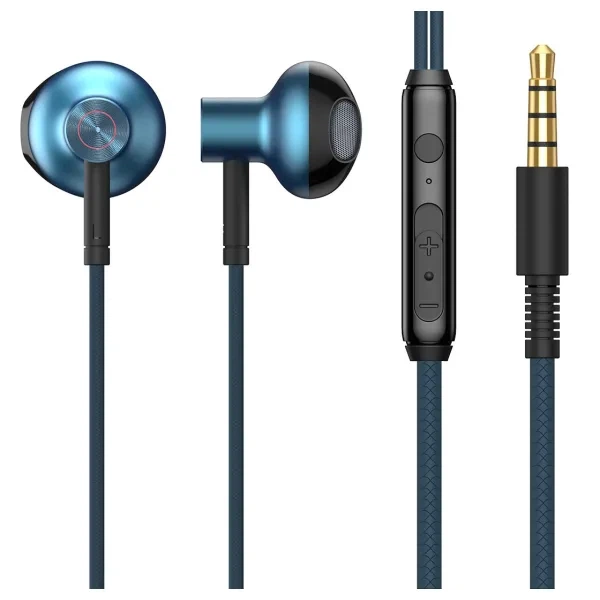 Навушники 3,5mm Baseus Encok H19 Wired (Blue) - Фото 1 Навушники 3,5mm Baseus Encok H19 Wired (Blue) - изображение 1
