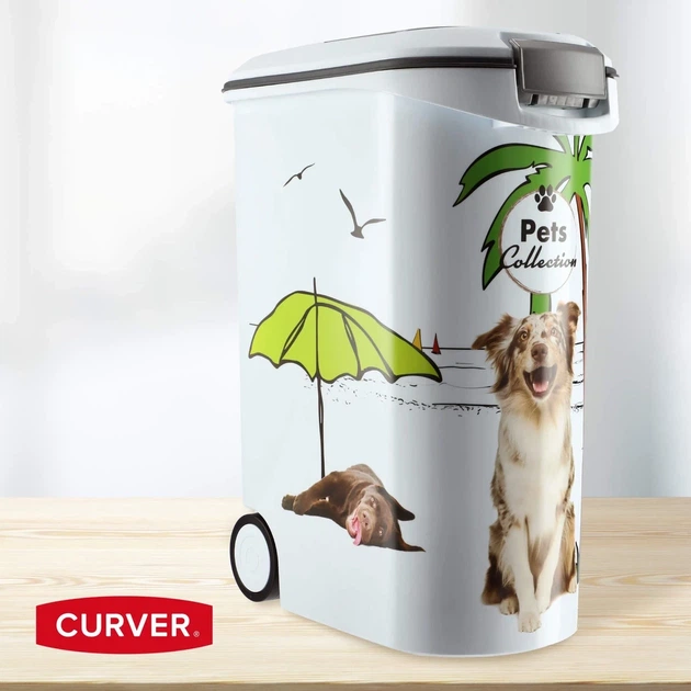 Контейнер для хранения сухого корма Curver 20 кг, 54 л (03906-Е27) Собаки - изображение 6