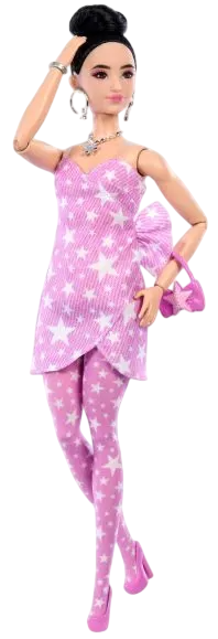 Lalka Barbie Fashionista Deluxe Style Star Wrap (194735340071) - obraz 2