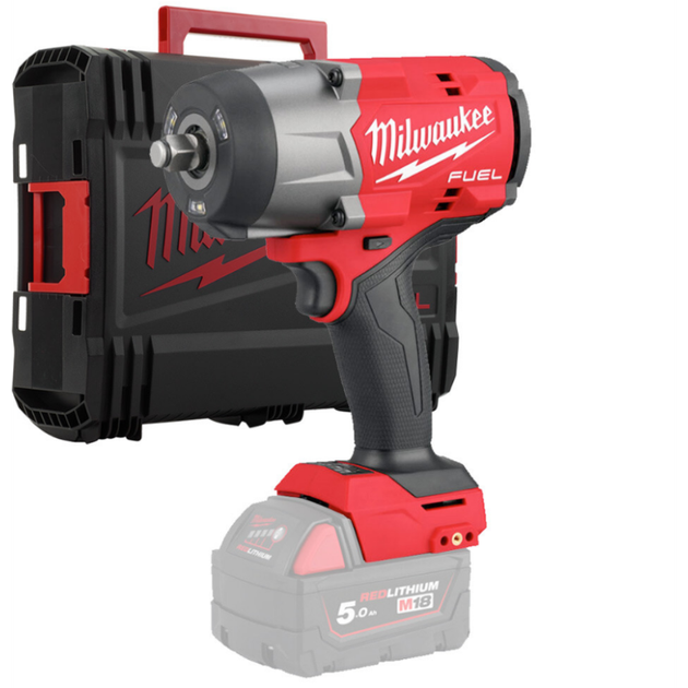 Гайковерт аккумуляторный бесщеточный 1/2'' MILWAUKEE, M18 FHIW2F12-0Х, 2034Нм, с кольцом (каркас, HDкейс) (4933492782) - изображение 2