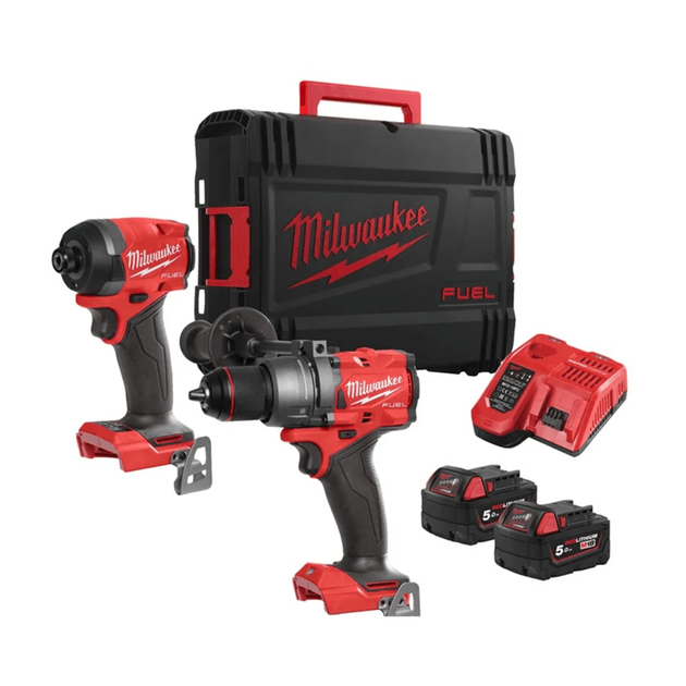 Набор из двух инструментов бесщеточных MILWAUKEE, M18 FPP2A3-502X (зарядное устройство M12-18 FC, 2 аккумулятора М18 В5 5Ач, M18 - Фото 2 Набор из двух инструментов бесщеточных MILWAUKEE, M18 FPP2A3-502X (зарядное устройство M12-18 FC, 2 аккумулятора М18 В5 5Ач, M18 - изображение 2
