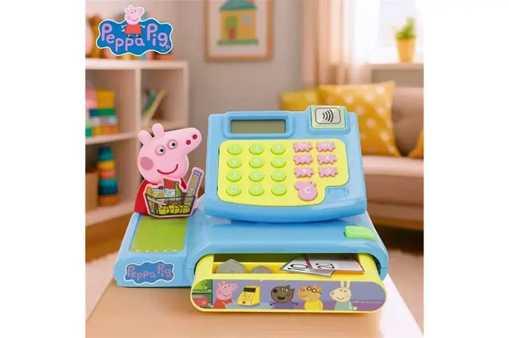 Касовий апарат 1684937 PEPPA на батарейках, музика Peppa Roleplay - Фото 2 Касовий апарат 1684937 PEPPA на батарейках, музика Peppa Roleplay - зображення 2